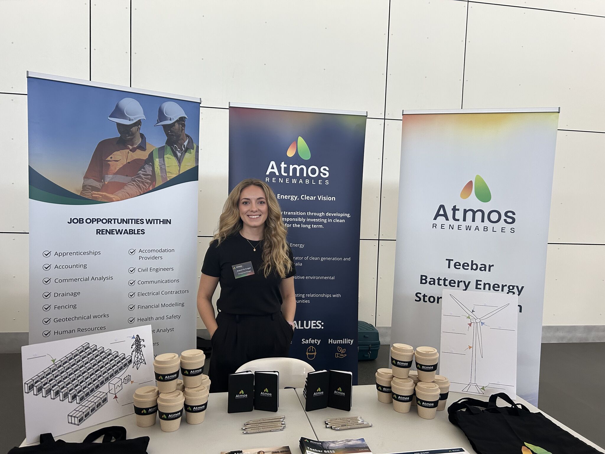 Atmos Staff presenting Atmos at an industry event.